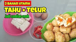 Salah satunya ialah pempek kapal selam atau pempek telur besar. Bola Bola Tahu Pedas Olahan Tahu Dan Telur Cemilan 2 Bahan Youtube