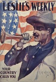 An American Recruitment Poster For The Spanish American War Illustrated By R M Wright C 1898 Wit The Spanish American War American War Recruitment Poster