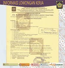 Temukan info lowongan kerja / pekerjaan magang, mahasiswa, kerja sampingan terbaru yang bisa kamu apply. Disnakertrans Lowongan Operator Produksi Di Cv Khs