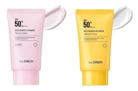 The Saem Eco Earth Power Pink Sun Cream Ingredients The Saem Eco Earth Power Light N Pink Sun Cream Spf50 Pa Sun Block Thesaem