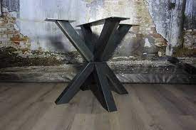 stoere robuuste met de handgemaakte industriele tafelpoten model dubbele kruispoot 3d kruispoot tafelonderste tafelpoten vierkante eettafels vierkante tafels