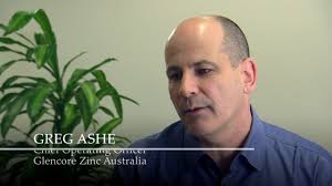 At Glencore Australia: Greg Ashe