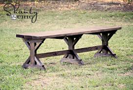 Fancy X Farmhouse Bench Ana White