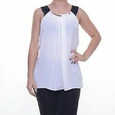 Details About Bcx Juniors Sleeveless Halter Pleated Top Nwd Size S