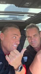 Just a quick Dean Martin warm-up before the catering job 🎤🍕 (car stayed  in park, promise 🤣)