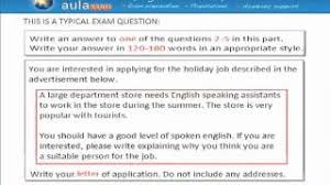 This could be a letter to a hotel manager, a shop assistant or organisation. Fce Exam Writing Letter Of Application Youtube