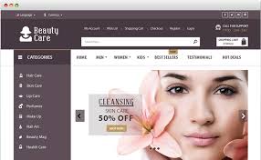 Beauty Care Cs Cart Responsive Ecommerce Website Template Beauty Care Products And Cosmetic Online Store Template Online Cosmetics Beauty Care Cosmetic Store