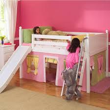 This content is imported from instagram. Playhouse Low Loft Bed W Slide By Maxtrix Kids Pink Yellow Green On White 320 1s