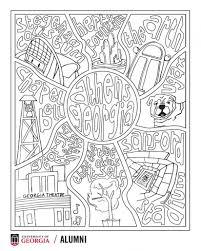 Downloads are subject to this site's term of use. Outside The Lines A Uga Coloring Page For Quarantine