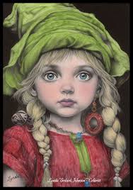 Winter gnome painting with ladies