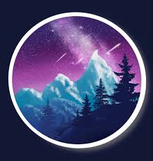 Mountains Digital Art Beginner Procreate Tutorial Art