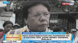 Mga kontribusyon ng pumanaw na si dating Sen. John Henry Osmeña, inalala