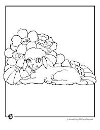 Enjoy these free, printable easter lambs coloring pages! Easter Lamb Coloring Page Woo Jr Kids Activities