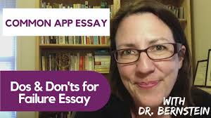 Our latest bridgeu guide enables your teachers and counselors to help students write a truly individual & original common app essay. Dos Don Ts Of Writing About Failure In Your College Application Essay Youtube