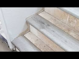 Koroseal vinyl stair nosing in various styles: Luxury Vinyl Plank Stair Nose Diy Youtube