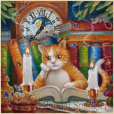 Randal Spangler The Literate Cat Kedi Sanat Hayvan
