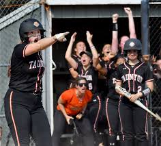 Taunton softball, the two-time defending champion, strikes first and takes  Division 1 semifinal showdown against rival King Philip