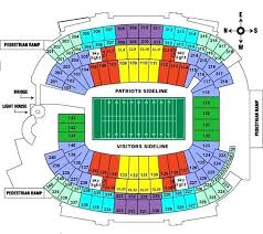 Gillette Stadium Seating Map Gwestmedical Info