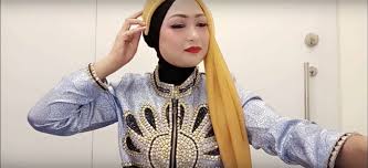 35 Tutorial Hijab Kebaya Segiempat Pesta Pashmina Bergaya