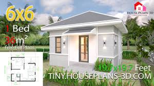 The short return provides the benefits of. Small House Plans 6x6 With One Bedroom Hip Roof Tiny House Plans