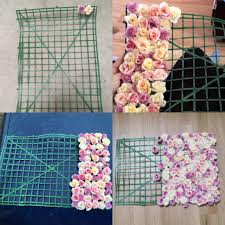 Flower Wall Diy With Vintage Fake Flowers Flower Wall Decor Diy Salon Interior Design Diy Flower Wall