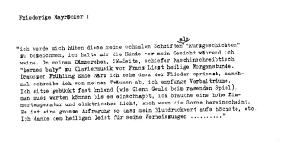 Kauderwelsch ist für uns eine fremdsprache. Friederike Mayrocker Friederike Mayrocker Ich Empfange Verbaltraume Logbuch Suhrkamp