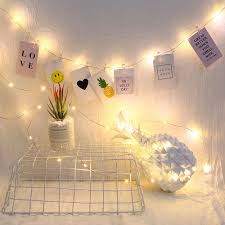 Lakeside starburst sphere hanging white glow led light for indoor lighting. Led String Lights With Clips To Hang Pictures For Room Decor Lights String