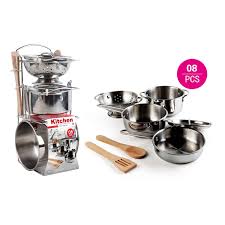It is a 42 pieces cooking set that has everything you need to cook a. Stainless Steel Play House Toy Pretend Kitchen Toy Kids Kitchen Set Toy Buy Stainless Steel Kitchen Set Toy Stainless Steel Kitchen Toy Kitchen Play House Toy Product On Alibaba Com
