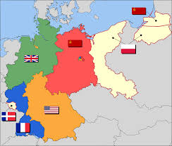 What are the countries surrounding germany? File Map Germany 1945 Svg Wikimedia Commons