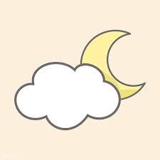 Cloud And Moon Icon Vector Free Image By Rawpixel Com Moon Icon Vector Free Icon
