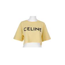 T-Shirt Prêt à porter Celine Jaune d'occasion | Monogram Paris