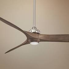 60 Minka Aire Aviation Nickel And Ash Maple Led Ceiling Fan 38a24 Lamps Plus Ceiling Fan Fan Lamp Ceiling