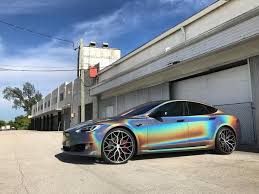 This type of vinyl decal can be designed to perfectly contour any truck's body and can be removed at any given time without causing damage to the vehicle's original paint job. For Tesla Wraps Mods Mike Mojo Mogilewski Is The King Cleantechnica