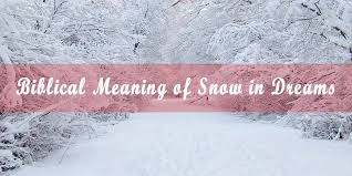 Biblical Meaning Of Snow In Dreams The Snow Is Falling Ferociously And There You Are Standing In Your Summer Clothes The Dream Meanings Meant To Be Biblical