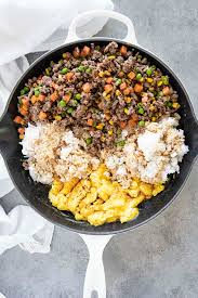 Nothing better than this meat, rice, and cheese combo. Ground Beef Fried Rice The Salty Marshmallow
