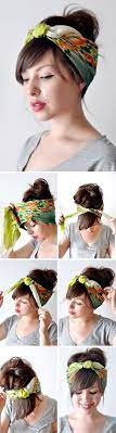 Top 10 Bandana Hairstyles Tutorials Bandana Binden Schal Frisuren Haar Accessoires