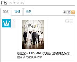 Lee Hongkis Ost For The Heirs Ranks 1st On Taiwan And