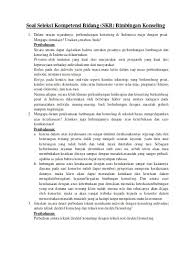 Soal skb bimbingan konseling 2020 pdf. Soal Seleksi Kompetensi Bidang Skb Bimbingan Konseling