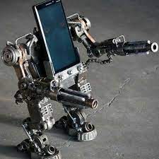 Phn Stand Scrap Metal Art Metal Art Metal Art Projects
