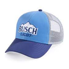 This Busch Light Hat Features A Low Profile Structured Crown And Fabric Strap With Hook And Loop Closure Embroidered Logo Washed Chin Busch Light Hats Light