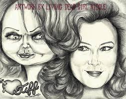 Chucky and tiffany, chucky, child's play, bride of chucky, instant download, cute files, svg, spooky season shirts. Amazon Com Portrait Drawing Art Print Eat Your Heart Out Jennifer Tilly Tiffany Tiff Bride Of Chucky Child S Play Handmade