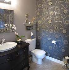 Bathroom wallpaper accent wall in restaurant ideas and concepts. Wall Color Trends Unusual Accent Walls Hint It S Not Just About Color Eclectic Bathroom Design Eclectic Bathroom Powder Room Small