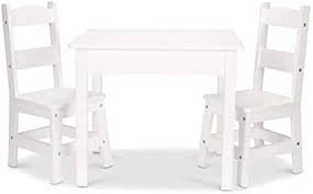 Get it as soon as tue, jun 15. Amazon Com Melissa Doug Wooden Table Chairs White Toys Games