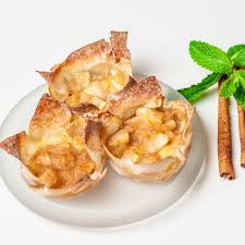 Mould wonton wrappers into standard size muffin tin / cupcake trays. Mini Apple Pies In Wonton Wrappers Jo Cooks