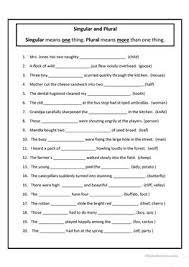 L.2.1b form and use.irregular plural nouns. English Esl Singular And Plural Worksheets Most Downloaded 31 Results