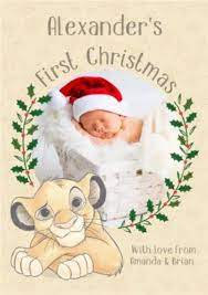 Check spelling or type a new query. Disney The Lion King Simba Baby S First Christmas Photo Upload Christmas Card Moonpig