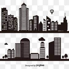 Modern City Skyline City Silhouette Vector Illustration In City Clipart City Icons Modern Icons Png And Vector With Transparent Background For Free Download Building Silhouette City Silhouette City Vector