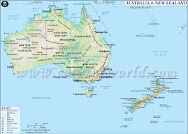 Map Of Australia And New Zealand Australia Map Australia Map