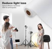 Strobe Light Modifier White Light Diffuser Sheet Roll - 24x590.6 Inch PET  Film For Photography LED Lighting Flash Diffuser