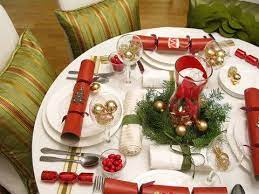 Christmas Decorations 5 Ways To Decorate Your Holiday Table On A Budget Squawkfox Christmas Table Decorations Christmas Table Settings Christmas Table Centerpieces